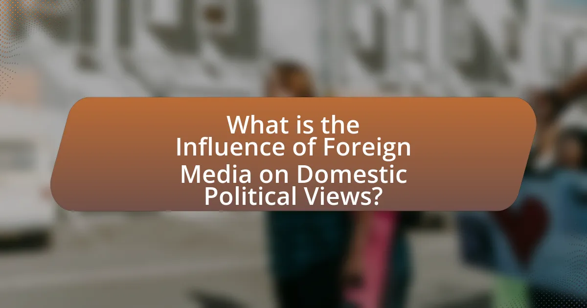 What is the Influence of Foreign Media on Domestic Political Views?